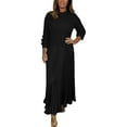 thumbnail image 1 of Two Piece Outfits for Women Sweater and Skirt Set Long Sleeve Knit Top Elastic Waist Midi Skirt Fall Winter, 1 of 4