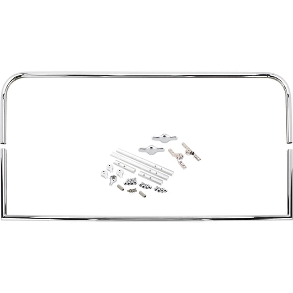 Two-Piece Round Top Model T Roadster Windshield Frame, 39 Inch Wide