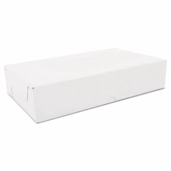 Two-Piece Sausage and Meat-Patty Boxes, 12 x 7 x 2.5, White, Paper, 100/Carton | Bundle of 2