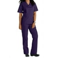 thumbnail image 1 of Two Piece Scrub Set (Purple, Small), 1 of 8