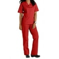 thumbnail image 1 of Two Piece Scrub Set (Red, Large), 1 of 2