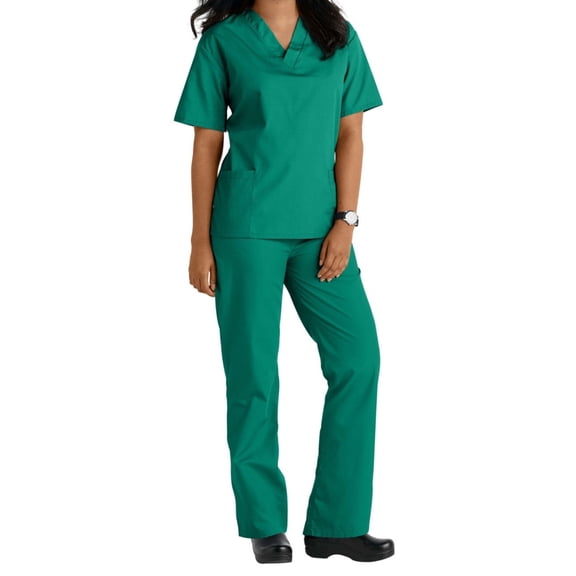 Two Piece Scrub Set (Surgical Green, Large)