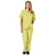 Two Piece Scrub Set (Yellow, Large)