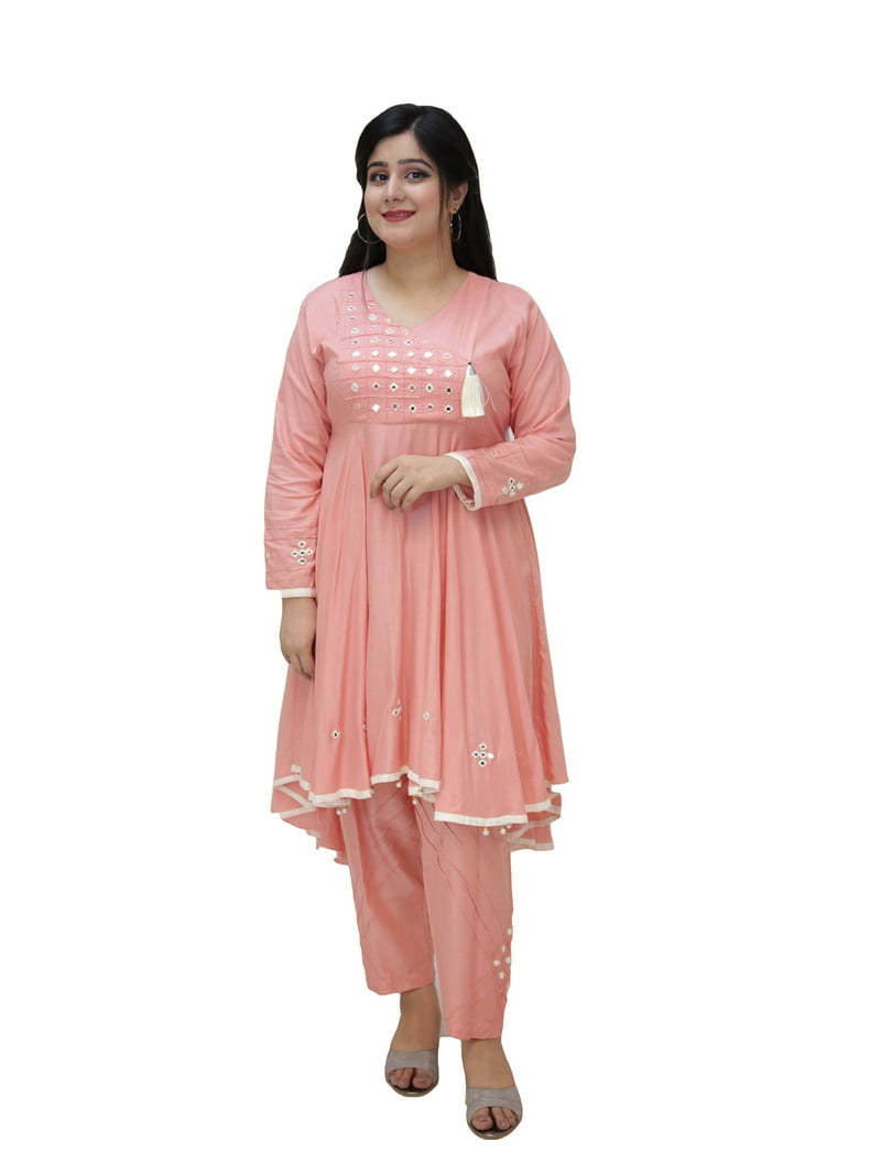chinese dress ladies 2 Pc Night Wear Premium Linen Dress 2024 – Hm Jummani main image 0