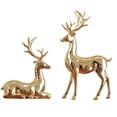 thumbnail image 1 of Two Piece Set of Elk TV Cabinet Decoration, Light Luxury Home Decor, Living Room Electroplating Process, Wine Cabinet Decoration, 1 of 6