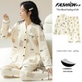 thumbnail image 1 of Two-Piece Set of V-Neck Pajamas with Built-in Bra Pads &ndash; Choose from 24 Styles, 1 of 24