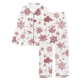 thumbnail image 1 of Two Piece Sets for Women – Button Up Pajama Sets for Women with Stretch Waistband for Summer Sleep or Lounge Printed Women's Long Sleeved Pajamas Pajamas, 1 of 2