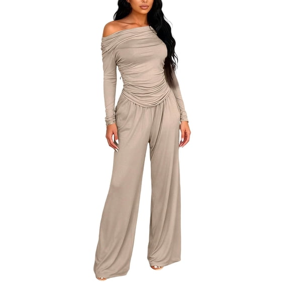 Two Piece Sets For Women Long Sleeve Womens Summer Sets Plus Size Pants Set Pants And Top Set For Women Pant Suits For Women Best Two Piece Sets For Women Women Sets 2 Piece Outfits Summer Work Top
