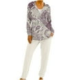 thumbnail image 1 of Two Piece Sets for Women Drawstring Sweatsuits Zip Up Hoodie and Sweatpants Print Hooded Top Pants Tracksuits (White XL), 1 of 2