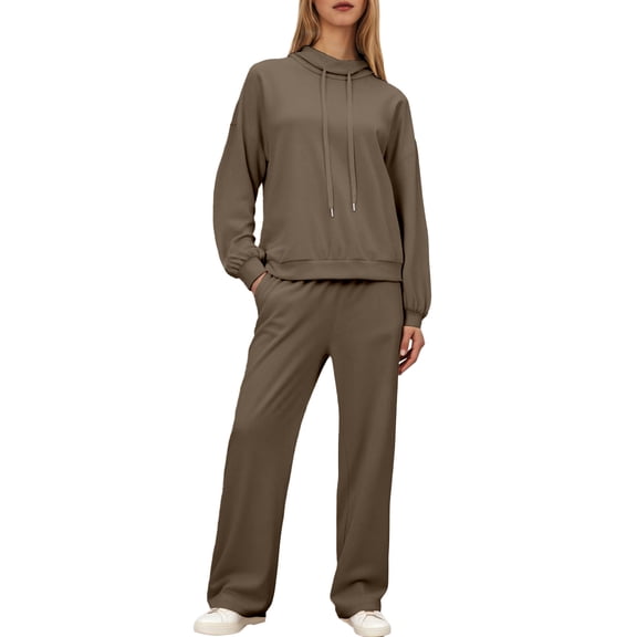 Two Piece Sets for Women Fall - Long Sleeve Sweatshirt With Jogger Pants Set Matching Lounge Sets for Women Women'S Lounge Sets