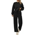 thumbnail image 1 of Two Piece Sets for Women Fall - Long Sleeve Sweatshirt With Jogger Pants Set Womens Matching Sets Loungewear Sets, 1 of 5