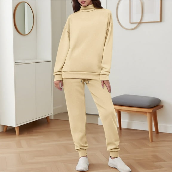 Two Piece Sets for Women Fall - Long Sleeve Sweatshirt With Sweatpants Set Womens Matching Sets Womens Lounge Sets