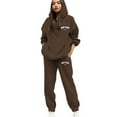thumbnail image 1 of Two Piece Sets for Women - Long Sleeve Hoodie With Sweatpants Set Matching Sets Women Clothing Fall Lounge Sets, 1 of 4