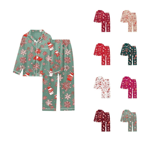 Two Piece Sets for Women – Relaxing Lounge Sets with Long Sleeves for Chill Days or Home Office Wear Printed Women's Long Sleeved Pajamas Pajamas