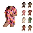 thumbnail image 1 of Two Piece Sets for Women – Sexy Pajama Sets & Hospital Recovery Pajamas Ladies' Thanksgiving Turkey Print Pajama Shorts Set 2024, 1 of 5