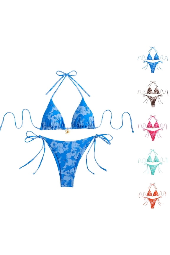 Two Piece Sets for Women Tie Design Tankinis Set Versatile Two Piece Swimwear Athletic Bathing Suit for Beach and Swimming Pool