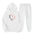 thumbnail image 1 of Two Piece Sweat Sets for WomenOutfits Tracksuits Long Sleeve Pullover Hoodies Sweatshirt Coat And Sweatpants Suit, 1 of 5