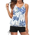 thumbnail image 1 of Two Piece Swimsuit for Women 2024 Sexy Tankini Sets Fashion Printed Elegant Bathing Suit Sport Athletic Swimwear, 1 of 4