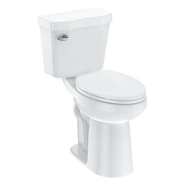 Two-Piece Toilet, 21"Toilet, Elongated Toilets for Bathrooms with Soft Close Seat, Universal Height ADA Toilet with 1.28 Siphonic Flush Cotton