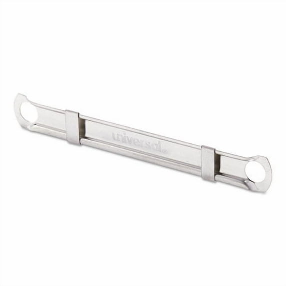 Two-Piece Two-Prong Paper Fastener Compressors, 2.75" Center to Center, Silver, 100/Box | Bundle of 10 Boxes
