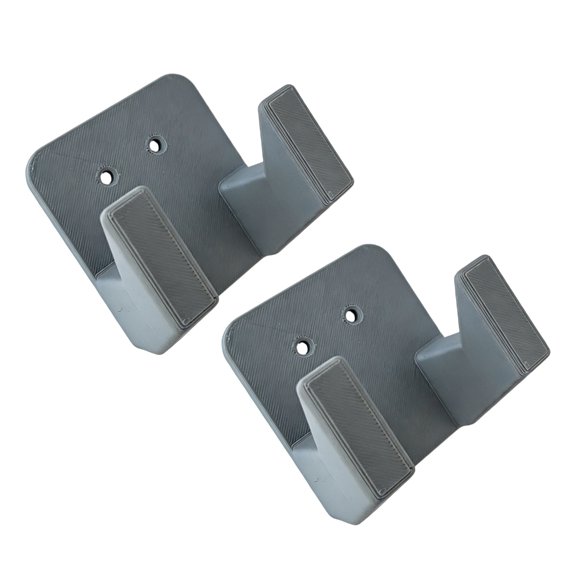 Two Piece Wall Mount Tool Rack with Raised Side Rests for Garage Wall Cabinet Side Workshop Board Daily Storage