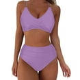 thumbnail image 1 of Two Piece Women's Tankini Swimsuits Tribal Print V Neck Tummy Control Padded Bra Modest Suits with Shorts Swimwear, 1 of 6