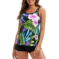 thumbnail image 1 of Two Piece Womens Tankini Swimsuits Casual Sling Swim Tank Top with Shorts Modest Bathing Suits, 1 of 6
