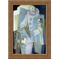 thumbnail image 1 of Two Pierrots 24x18 Gold Ornate Wood Framed Canvas Art by Juan Gris, 1 of 2