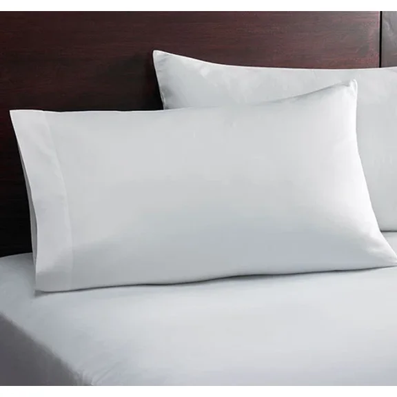 (Two) Pillowcase White Standard/Queen 20 X 30 55%Cot/45%Poly T-180 Percale
