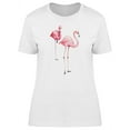 thumbnail image 1 of Two Pink Flamingos T-Shirt Women -Image by Shutterstock, Female XX-Large, 1 of 2