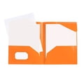 thumbnail image 1 of Two-Pocket File Folder with Inner Flap, Double Pocket Document Organizer Folder, Organizer Solution for Work Office Presentations (Orange, 9.5''x12''), 1 of 6