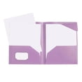 thumbnail image 1 of Two-Pocket File Folder with Inner Flap, Double Pocket Document Organizer Folder, Organizer Solution for Work Office Presentations (Purple, 9.5''x12''), 1 of 6