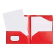 thumbnail image 1 of Two-Pocket File Folder with Inner Flap, Double Pocket Document Organizer Folder, Organizer Solution for Work Office Presentations (Red, 9.5''x12''), 1 of 6