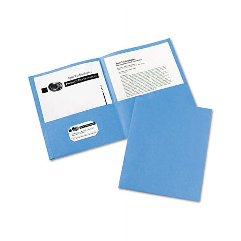 9x12 Two Pocket Specialty Folders - 6 Vanilla Vellum - 80/Pack