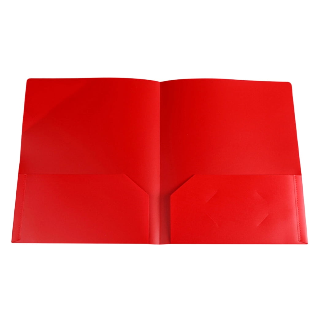 Two-Pocket Folder Pack of 1/6 Letter Size Folders with Double Pocket ...
