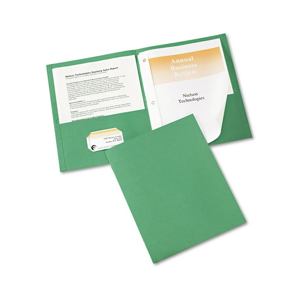 Two-Pocket Folder, Prong Fastener, 0.5 Two-Pocket Folder, Prong Fastener, 0.5