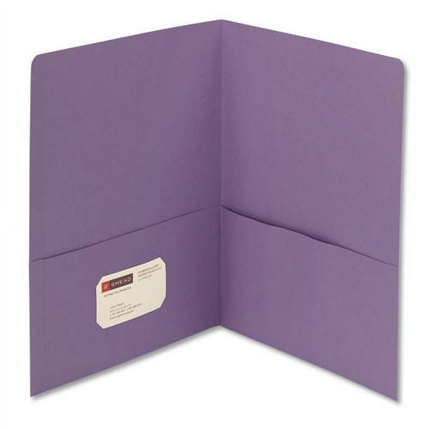 Two-Pocket Folder, Textured Paper, 100-Sheet Capacity, 11 x 8.5, Lavender, 25/Box Two-Pocket Folder, Textured Paper, 100-Sheet Capacity, 11 x 8.5, Lavender, 25/Box