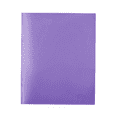 thumbnail image 1 of Two Pocket Folder Three Hole Punch Prong Fasteners Letter Size Heavy Duty Plastic Folders with Pockets and Brads,Assorted Colors Plastic Poly Folders with Prongs for School Office(Purple), 1 of 7