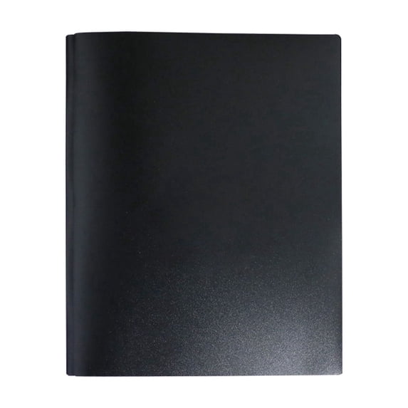 Two Pocket Folders with Prongs Durable Plastic Pocket Folders Letter Size File Folders with Metal Prongs Fastener Clips, Folders with Business Card Colored Folders for Document, Yellow