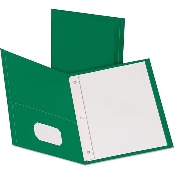 Two-Pocket Folders w/Fasteners, Dark Blue, Letter Size, 25 per Box (57738)