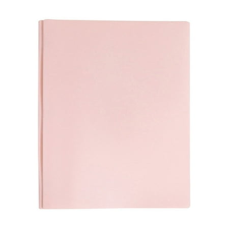 Two-Pocket Plastic Folders with Three-Hole Prong Fasteners Letter Size Folders in Assorted Colors for School Office Document Organization Durable File Holders 2-Pocket Pronged Folders(Pink)
