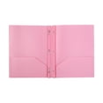 thumbnail image 1 of Two Pockets Folders with Prong,Plastic Folders with Pockets and Kettle Clip Fastener,Heavy Duty Waterproof File Folder for Documents and Paper Organization,Tear-resistant(11.4x9.45")(Pink), 1 of 9