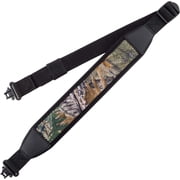 Two Point Gun Sling with Swivels,Durable Shoulder Padded Strap,Length Adjuster black