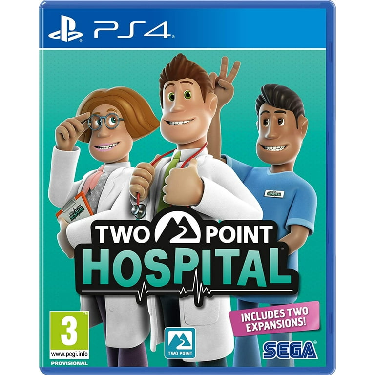 Two Point Hospital (Playstation 4 / PS4) includes Bigfoot and Pebberley  Island expansions 