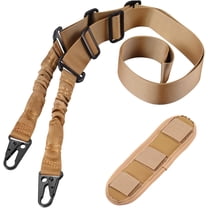 Two Point Traditional QD Sling with Shoulder Pad - Adjustable Extra Long 2 Point Traditional QD Rifle Sling - 1 Pack