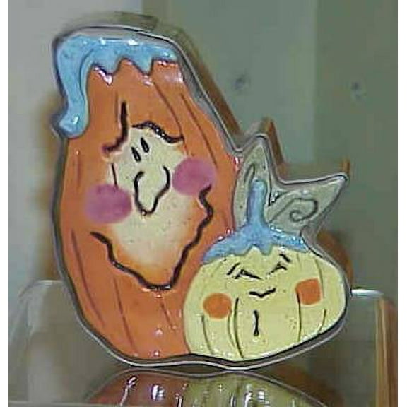 Two Pumpkins Cookie Press Cutter - - Clayworks