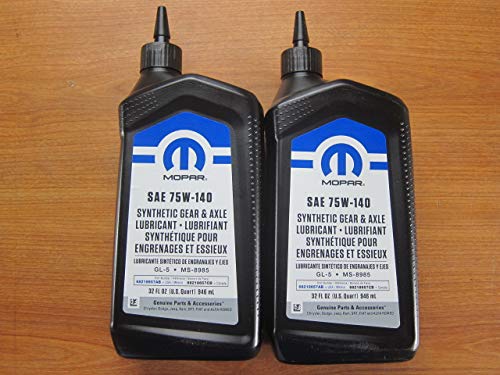 Mopar Genuine 75W-90 Synthetic Gear & Axle Lubricant – 1 Quart (68218655AA)