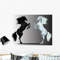 thumbnail image 1 of Two Rear Horses Wall Mural by Wallmonkeys Peel and Stick Graphic (36 in W x 27 in H) WM105581, 1 of 4
