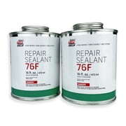 Two Rema Tip Top 76F Innerliner Tire Repair Sealant 16 oz Brush Cap Cans