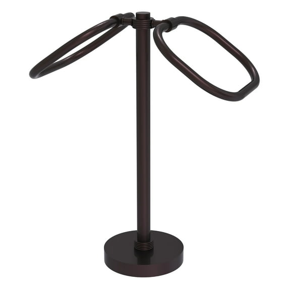 Two Ring Oval Guest Towel Holder (Build to Order)